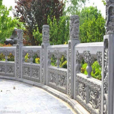 公園景區(qū)裝飾花崗巖防護(hù)石欄桿多種造型