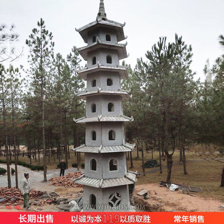 大理石石雕戶外景區(qū)寺廟多層佛塔景觀雕塑