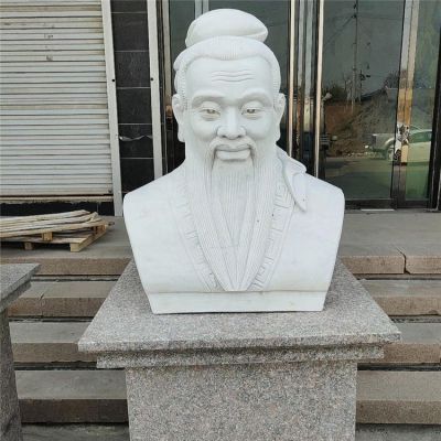 校園大理石石雕古代名人雕塑