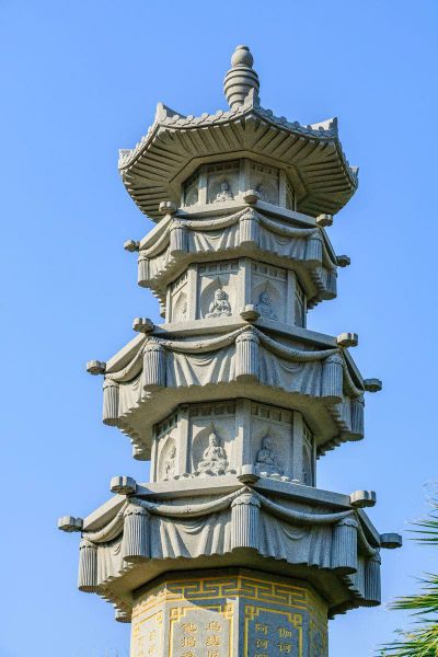 中國寺廟園林精美佛塔仿古建筑