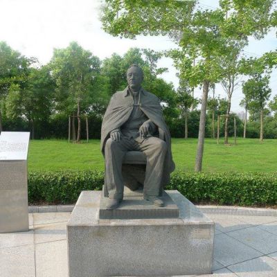 公園鑄銅世界名人世紀偉人愛迪生雕塑